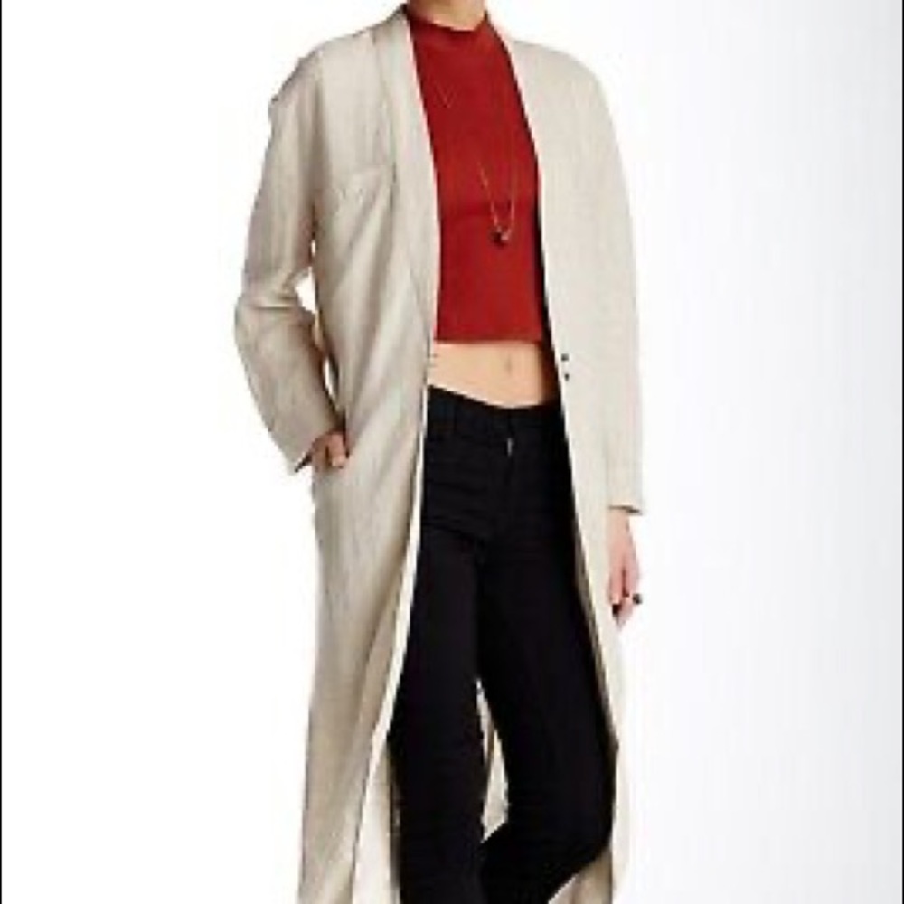 Free people linen duster coat